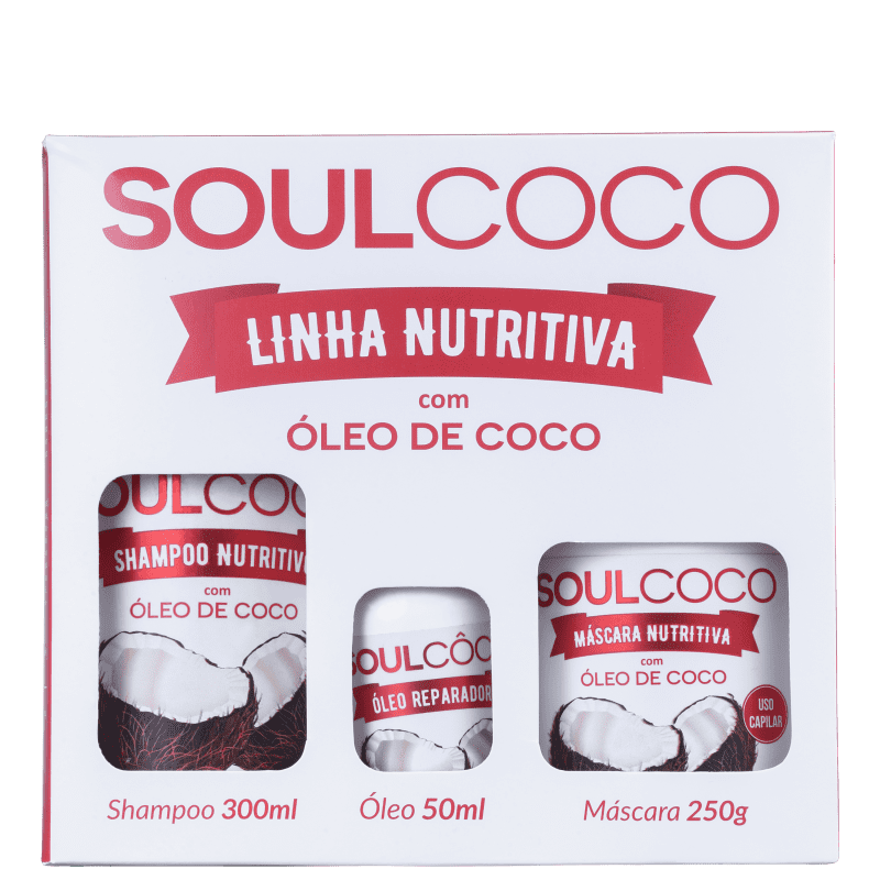 Kit Retrô Cosméticos Soul Coco (3 Produtos)