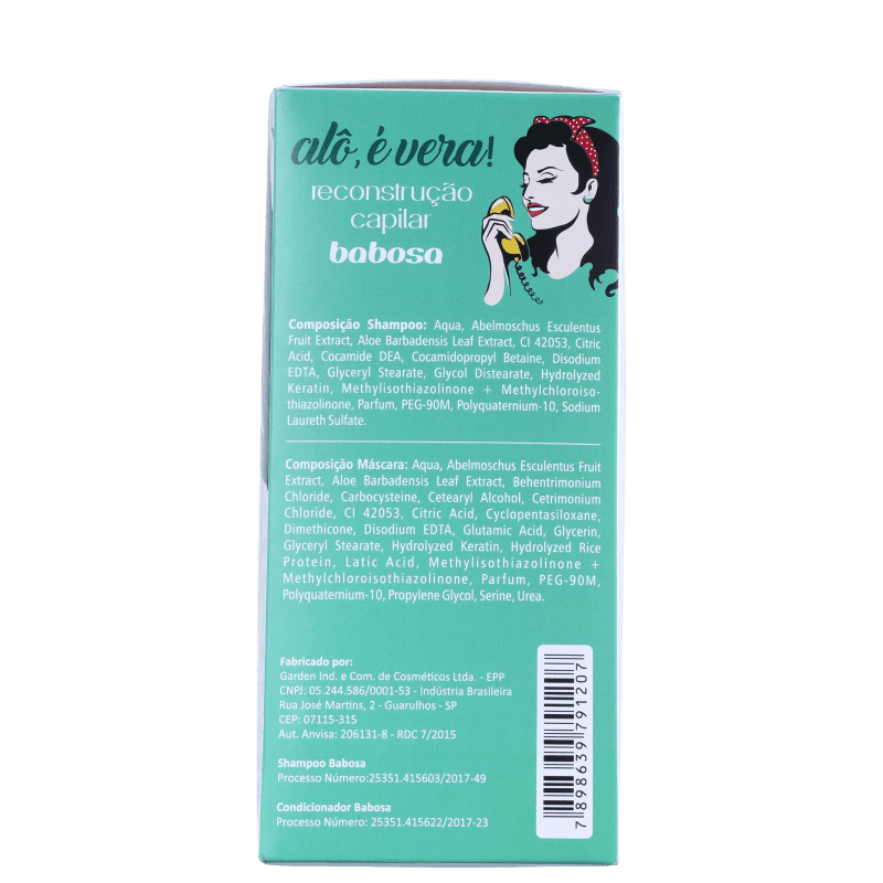 Kit Retrô Cosméticos Alô, É Vera! Babosa Tratamento (2 Produtos)