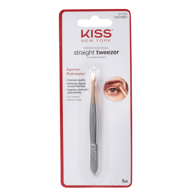Kiss New York Professional Straight - Pinça 8g