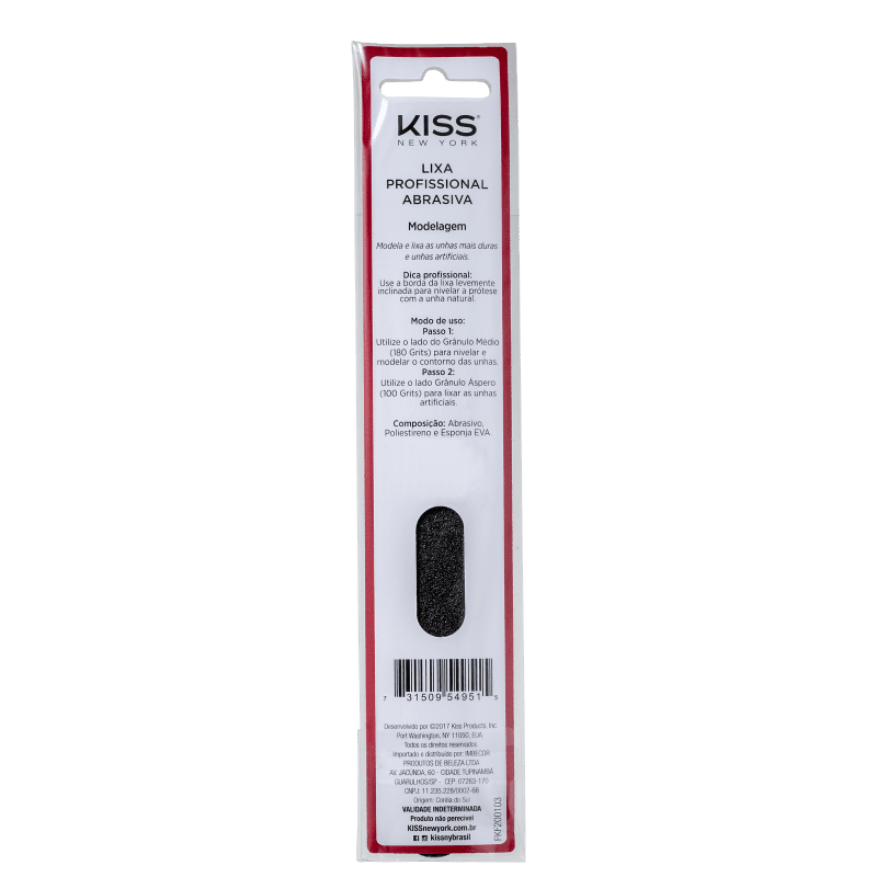 Kiss New York Profissional Abrasiva - Lixa de Unha 8g