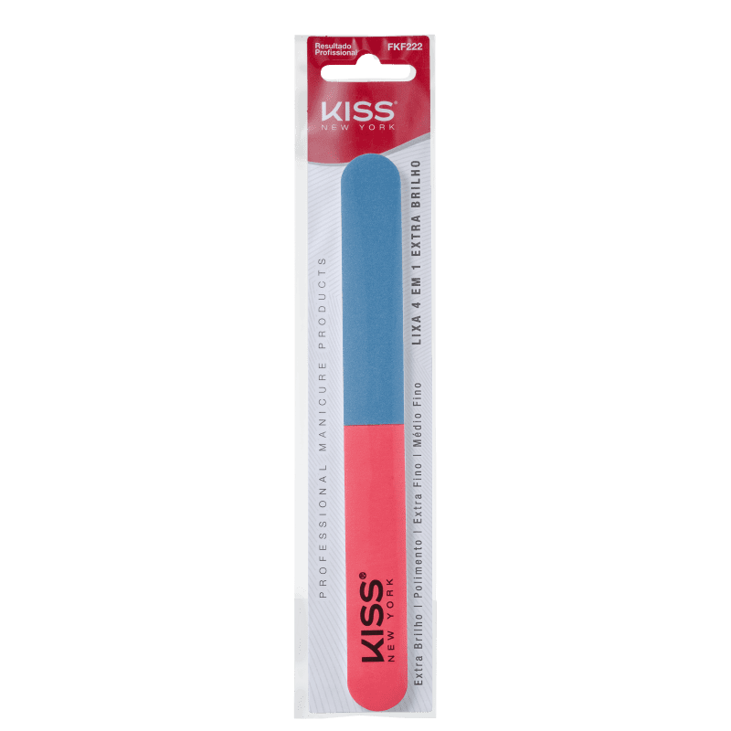 Kiss New York 4 Em 1 Extra Brilho - Lixa de Unha 8g