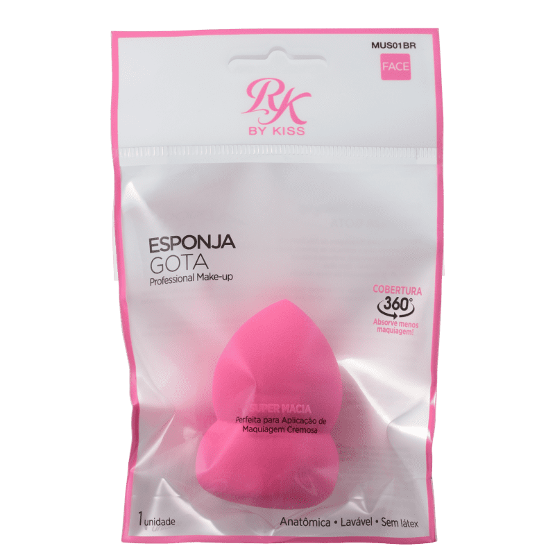 Kiss New York Ruby Kisses Blending Gota com Cabo - Esponja para Maquiagem 12g