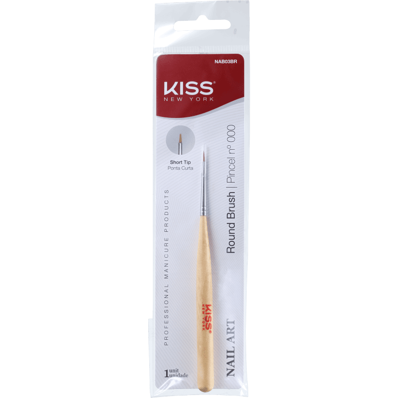 Kiss New York Nail Art Round - Pincel para Unhas 4g