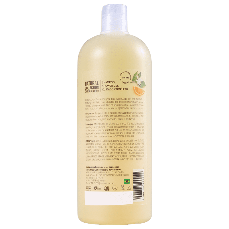 Inoar Natural Collection Cabelo & Corpo - Shampoo 2 em 1 1000ml