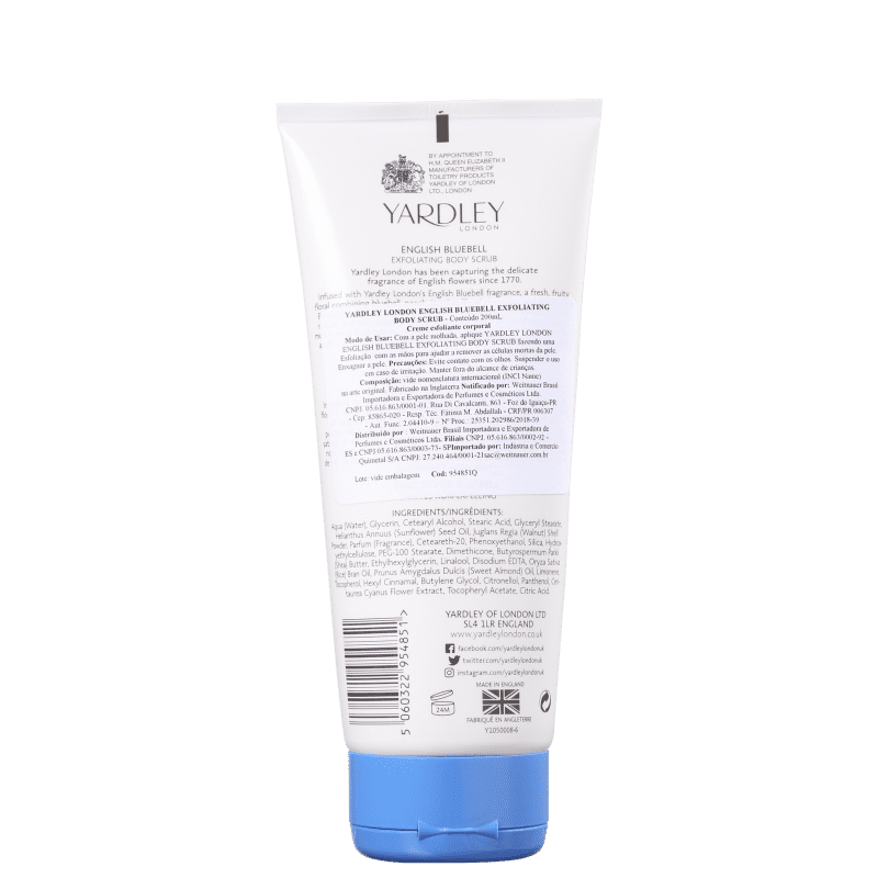 Yardley English Bluebell - Esfoliante Corporal 200ml