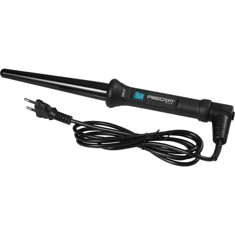 Kiss New York Red Pro Curling Wand Cônico - Modelador de Cachos 239g