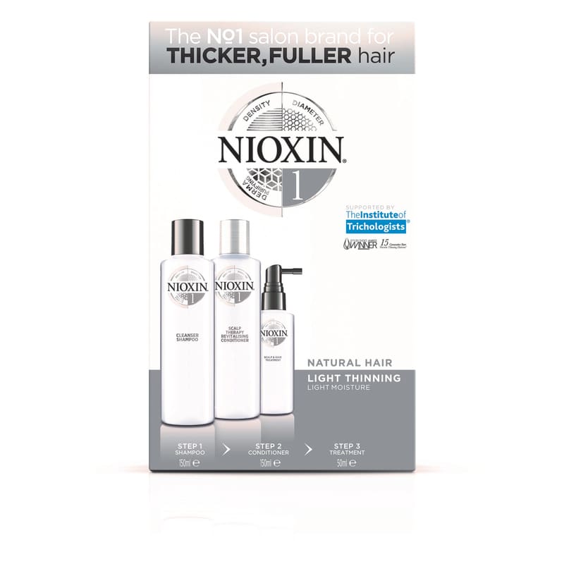 Nioxin Sistema 1 Kit de Tratamento Trial - Pequeno (3 Produtos)