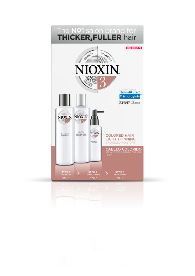 Nioxin Sistema 3 - Kit de Tratamento Trial - Pequeno (3 Produtos)