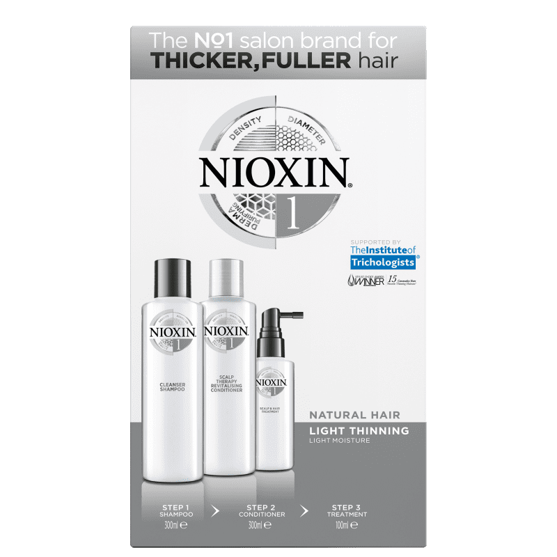 Kit Nioxin System 1 (3 Produtos)