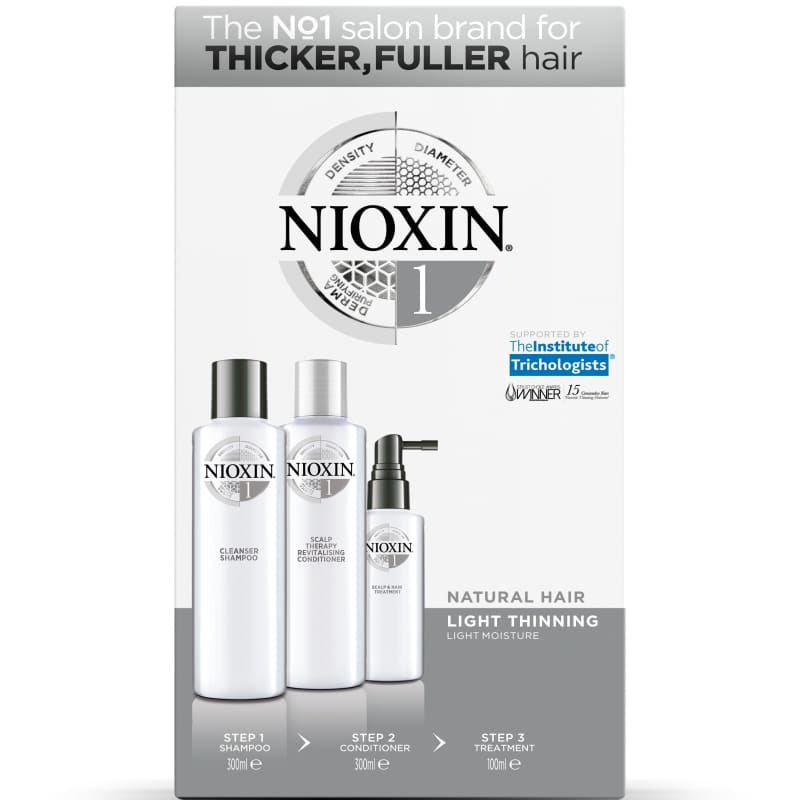 Nioxin Sistema 1 - Kit De Tratamento Loyalty Grande (3 produtos)