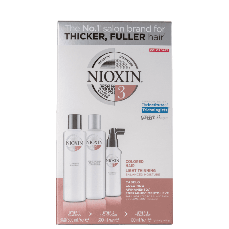 Nioxin Sistema 3 - Kit de Tratamento Loyalty - Grande (3 produtos)