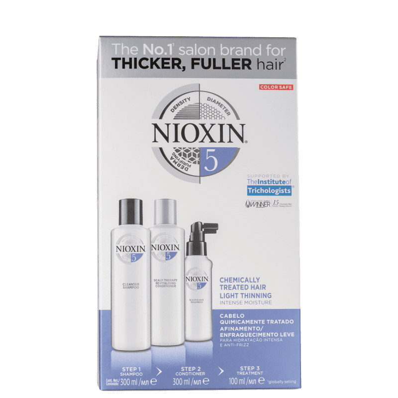 Nioxin Sistema 5 - Kit De Tratamento Loyalty - Grande (3 produtos)