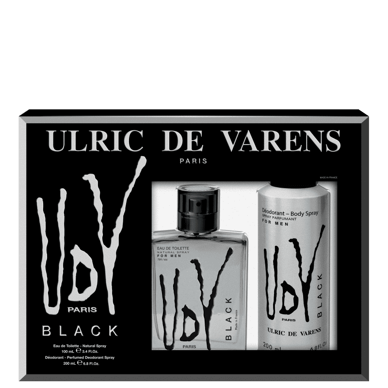 Conjunto UDV Black Ulric de Varens Masculino - Eau de Toilette 100ml + Desodorante 200ml