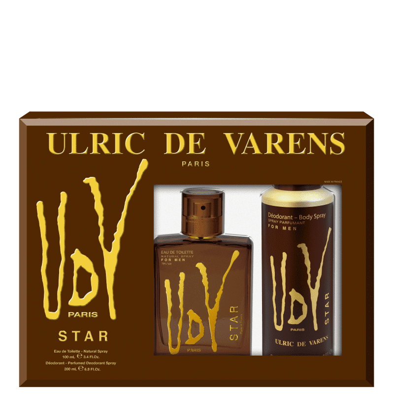 Conjunto UDV Star Ulric de Varens Masculino - Eau de Toilette 100ml + Desodorante 200ml