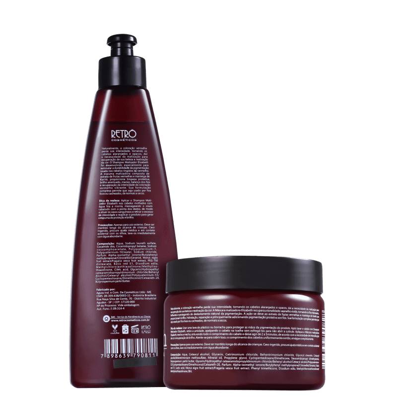 Kit Retrô Cosméticos Red Elizabeth Duo (2 Produtos)