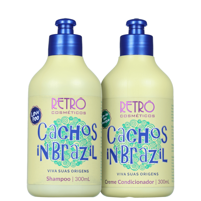 Kit Retrô Cosméticos Cachos In Brazil Duo (2 Produtos) Menor preço em Kit Retrô Cosméticos Cachos In Brazil Duo (2 Produtos)