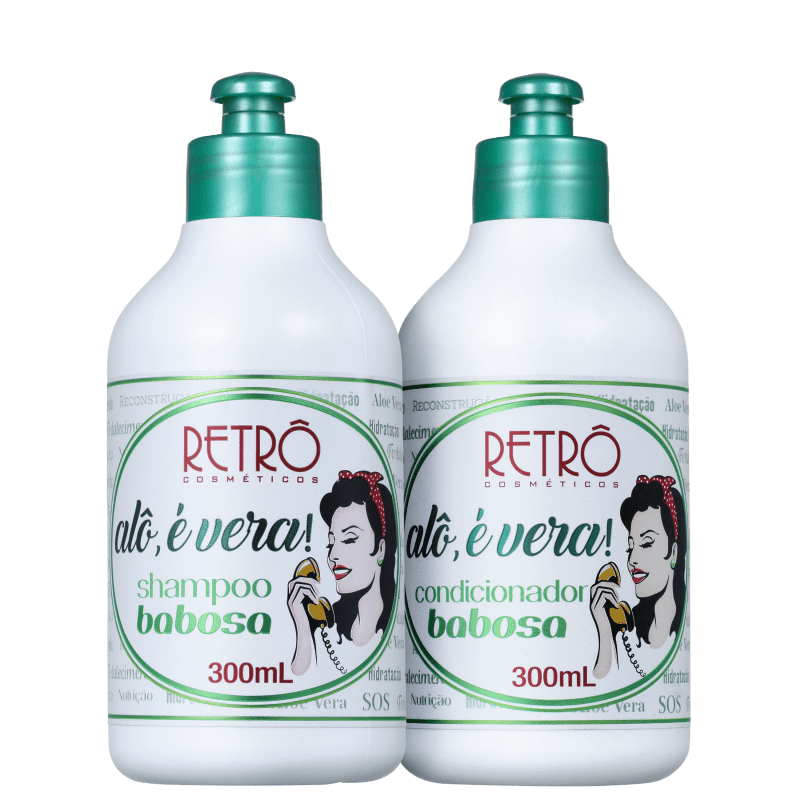 Kit Retrô Cosméticos Alô, É Vera! Babosa Duo (2 Produtos)