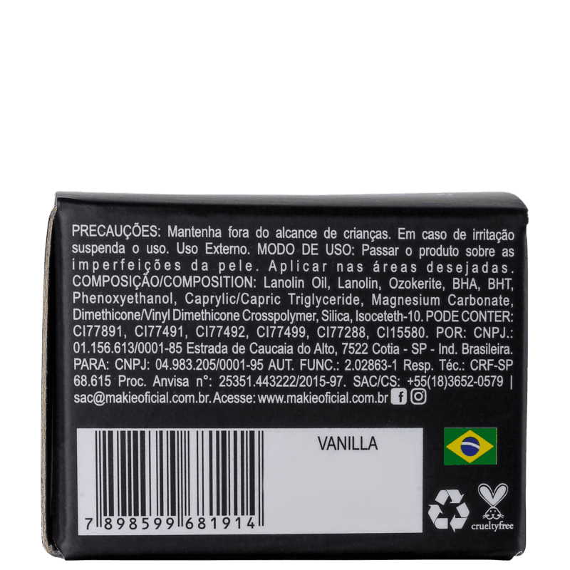 Makiê Camuflagem Creme Caramelo - Corretivo 17g
