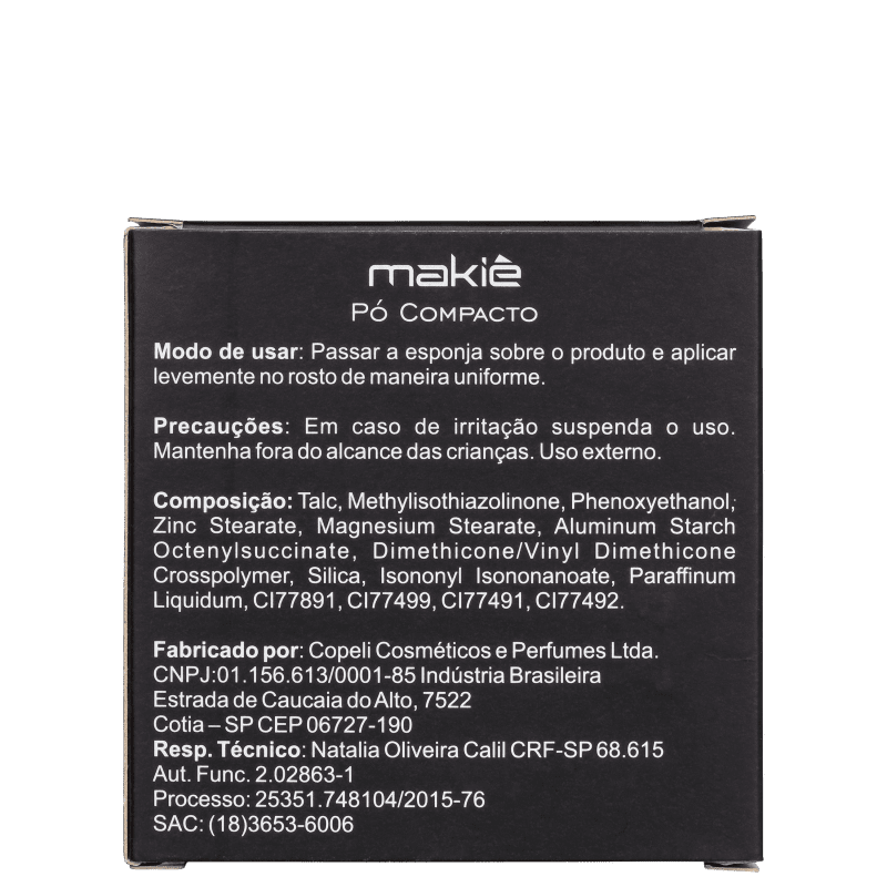 Makiê HD Bronze - Pó Compacto 11g
