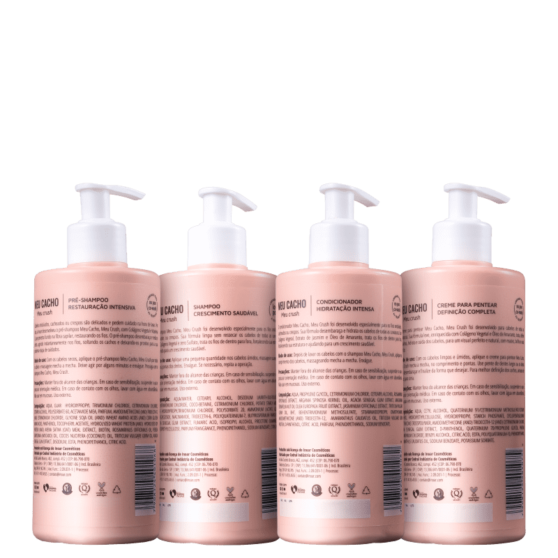 Kit Inoar Meu Cacho, Meu Crush Completo (4 Produtos)