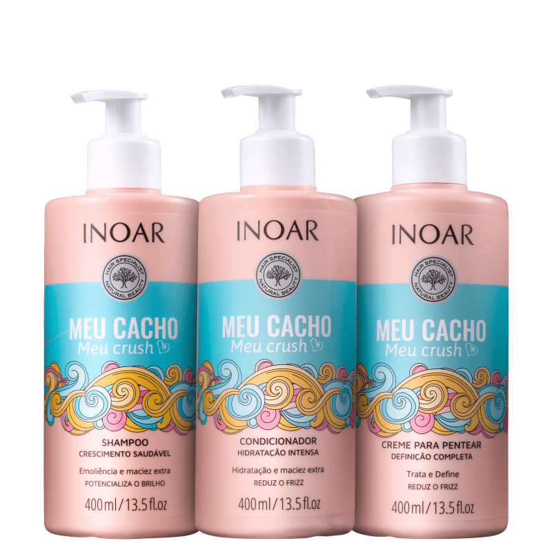 Kit Inoar Meu Cacho, Meu Crush Trio (3 Produtos)