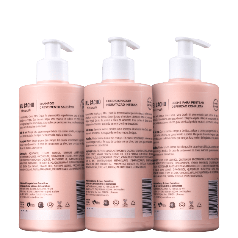Kit Inoar Meu Cacho, Meu Crush Trio (3 Produtos)