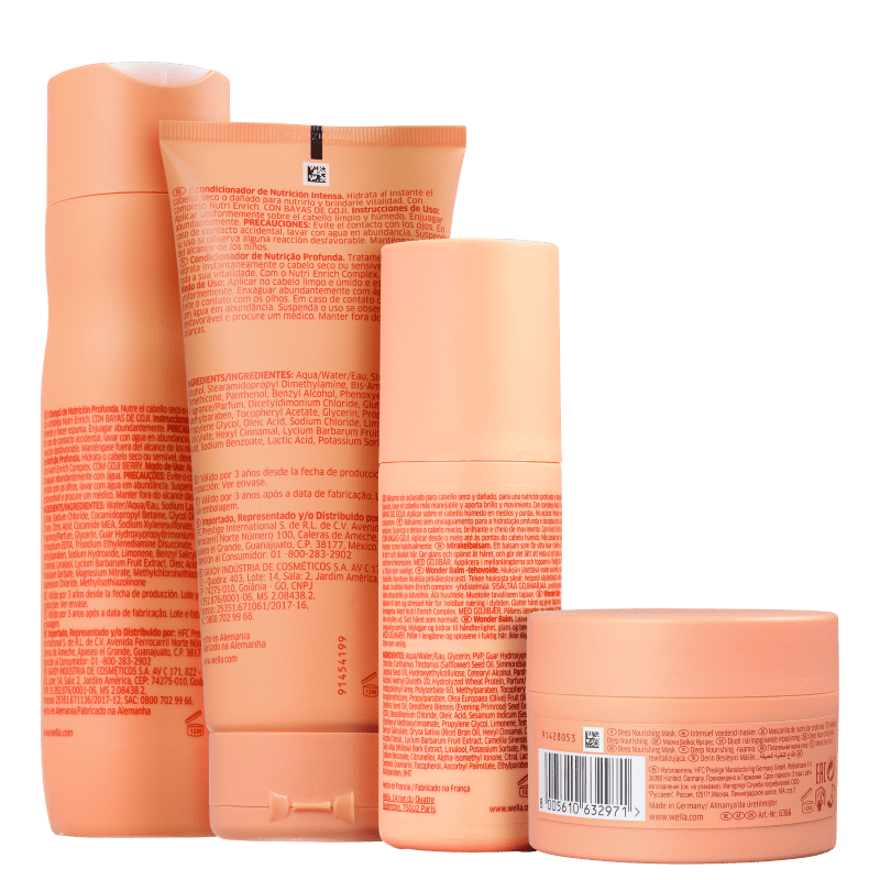 Kit Wella Professionals Invigo Nutri-Enrich Wonder Balm (4 Produtos)