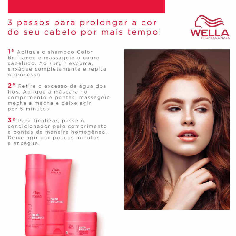 Kit Wella Professionals Invigo Color Brilliance Trio (3 Produtos)