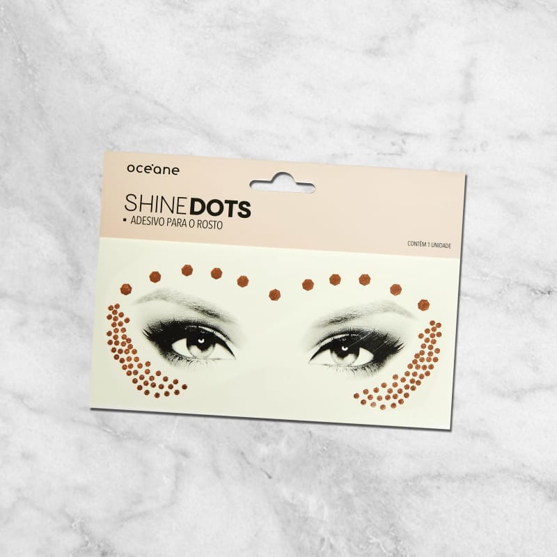 Shine Dots Rose - Adesivos para o rosto SD3