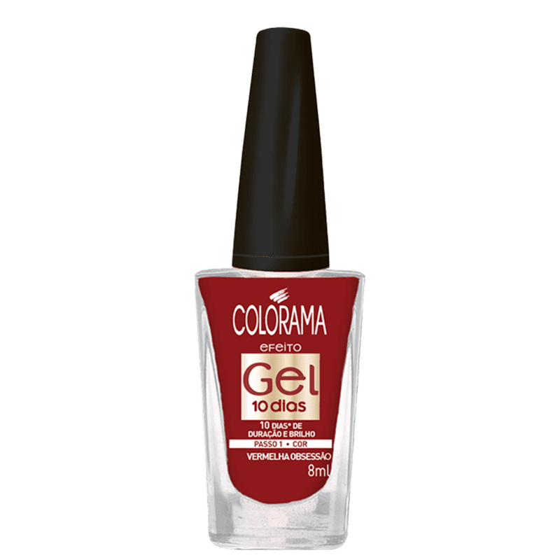 Colorama Efeito Gel Vermelha Obsessão - Esmalte Cremoso 8ml