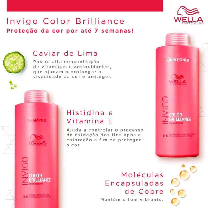 Kit Wella Professionals Invigo Color Brilliance Salon Duo (2 Produtos)