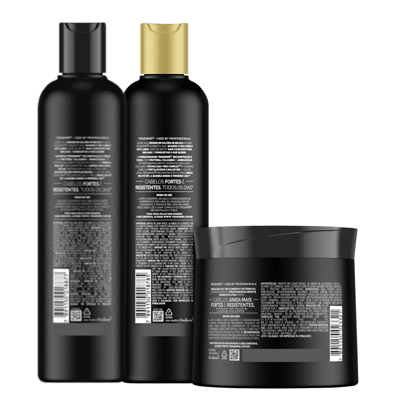 Kit TRESemmé Reconstrução e Força Trio (3 Produtos)