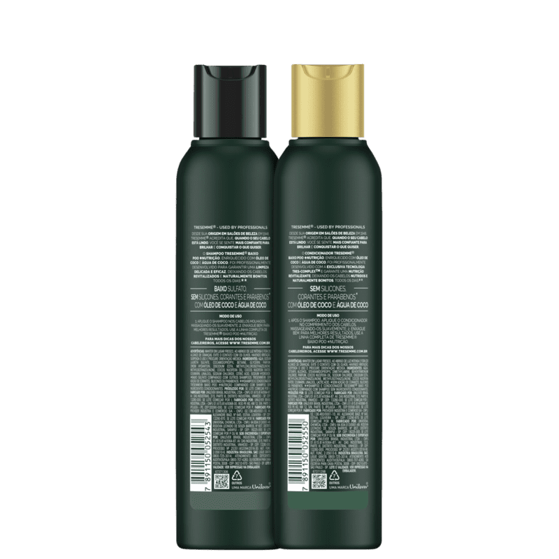Kit TRESemmé TRESplex Regeneração Baixo Poo + Nutrição Home Care (2 Produtos)