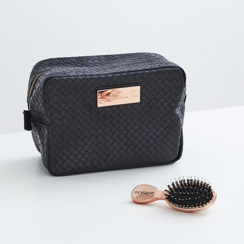 Kit Nécessaire Mariana Saad e Mini Escova Rose