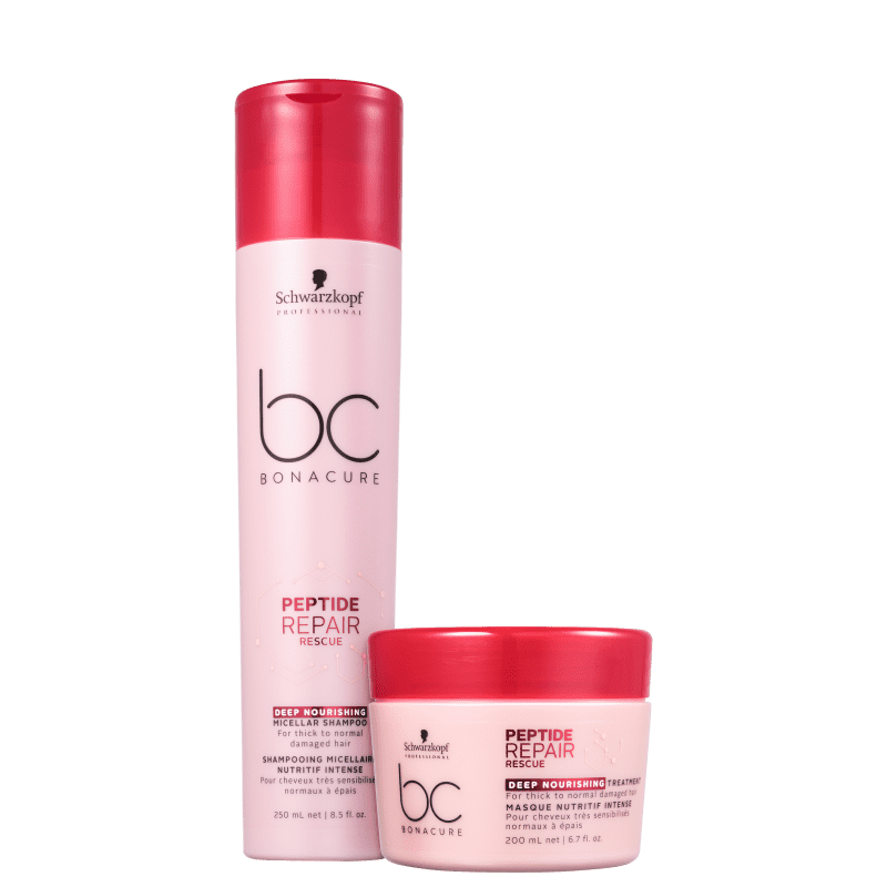 Kit Schwarzkopf Professional BC Bonacure Peptide Repair Rescue Deep Nourish Duo (2 Produtos)