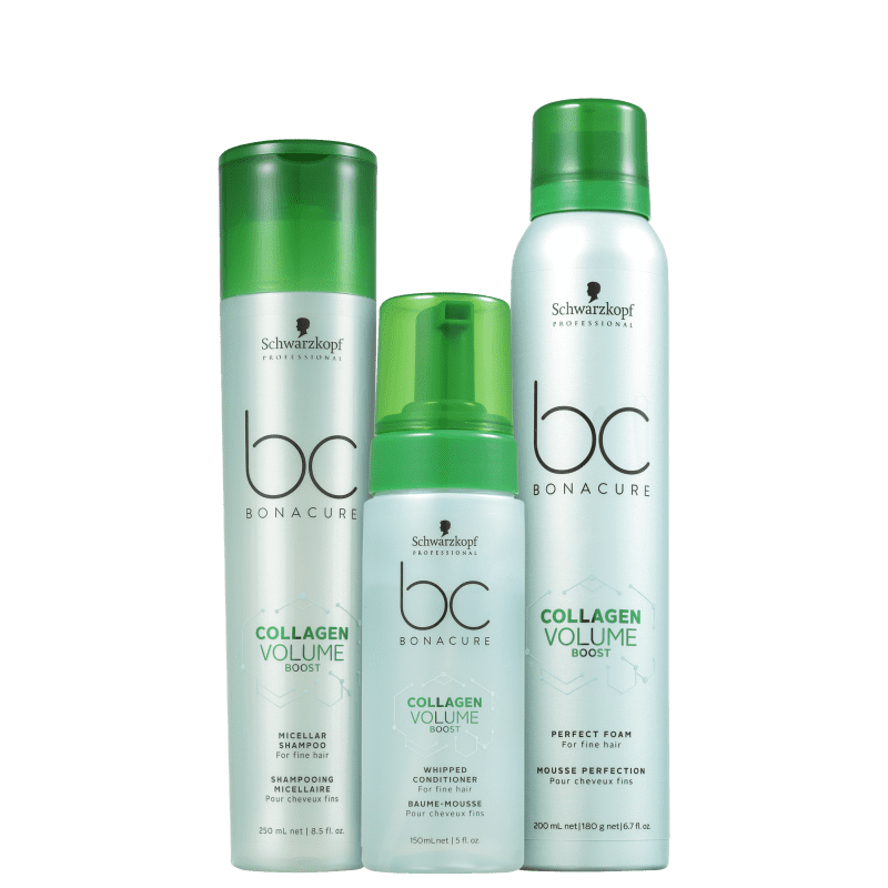 Kit Schwarzkopf Professional BC Bonacure Collagen Volume Trio (3 Produtos)