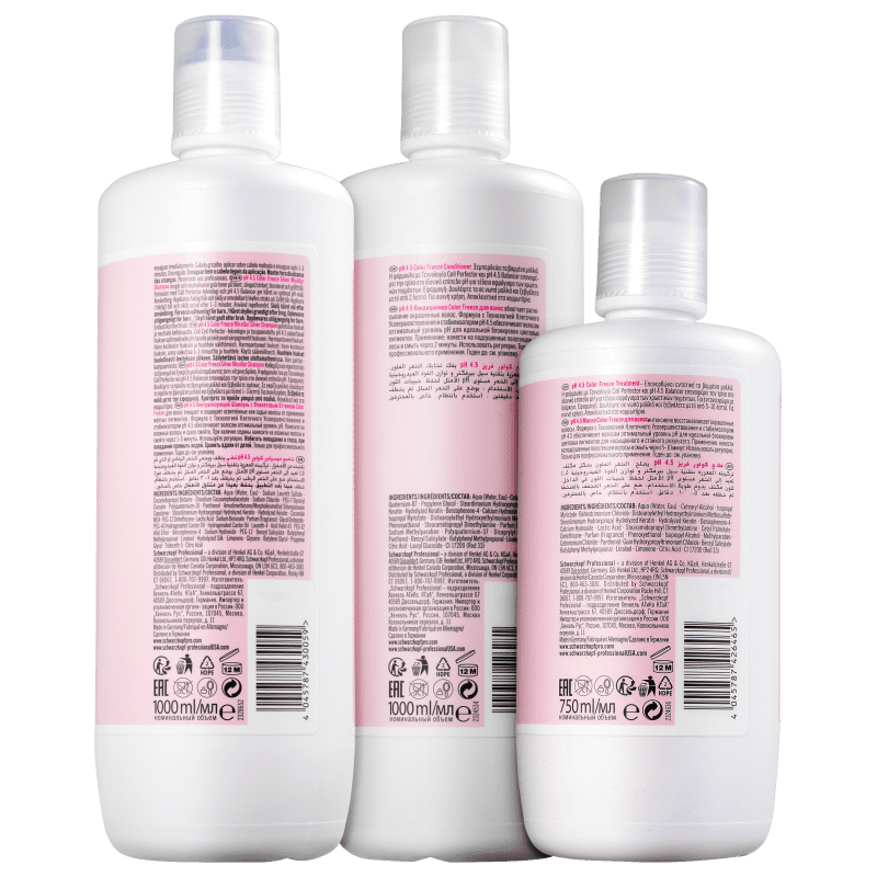 Kit Schwarzkopf Professional BC Bonacure pH 4.5 Color Freeze Salon Trio (3 Produtos)