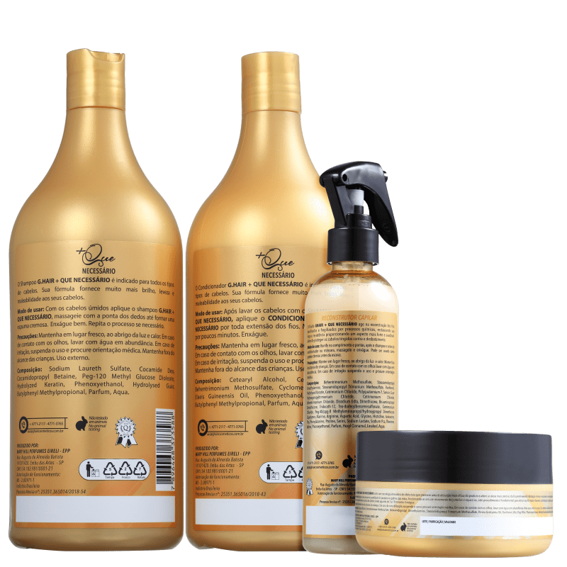 Kit G.Hair +Que Necessário (4 Produtos)
