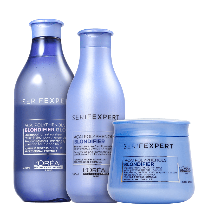 Kit L'Oréal Professionnel Serie Expert Blondifier Gloss Trio (3 Produtos)