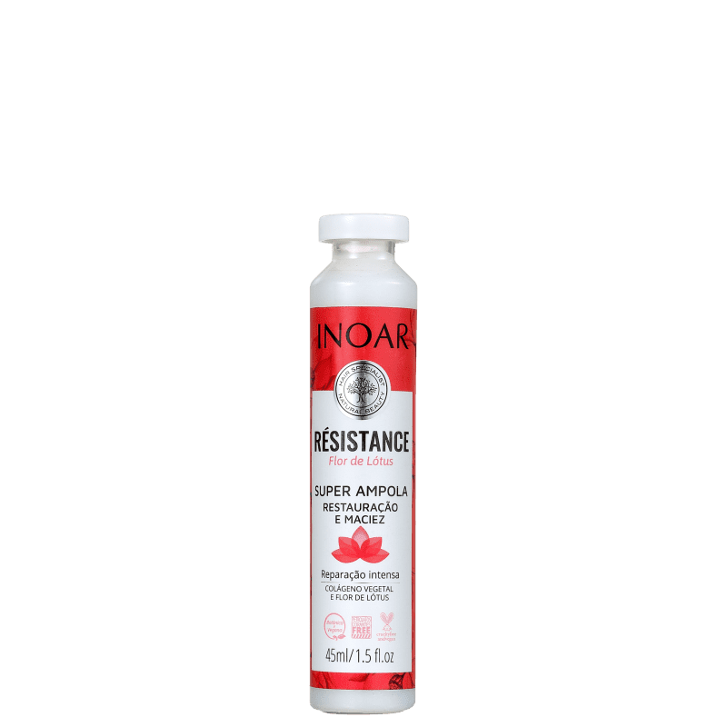 Inoar Résistance Flor de Lotus - Ampola Capilar 45ml