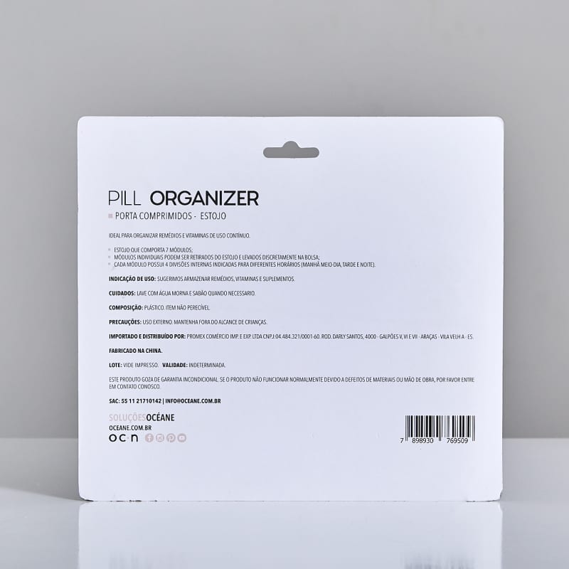 Pill Organizer Estojo - Porta Comprimidos