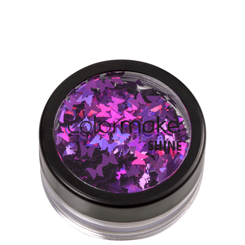 Colormake Shine Formatos Borboleta Roxo - Glitter 2g