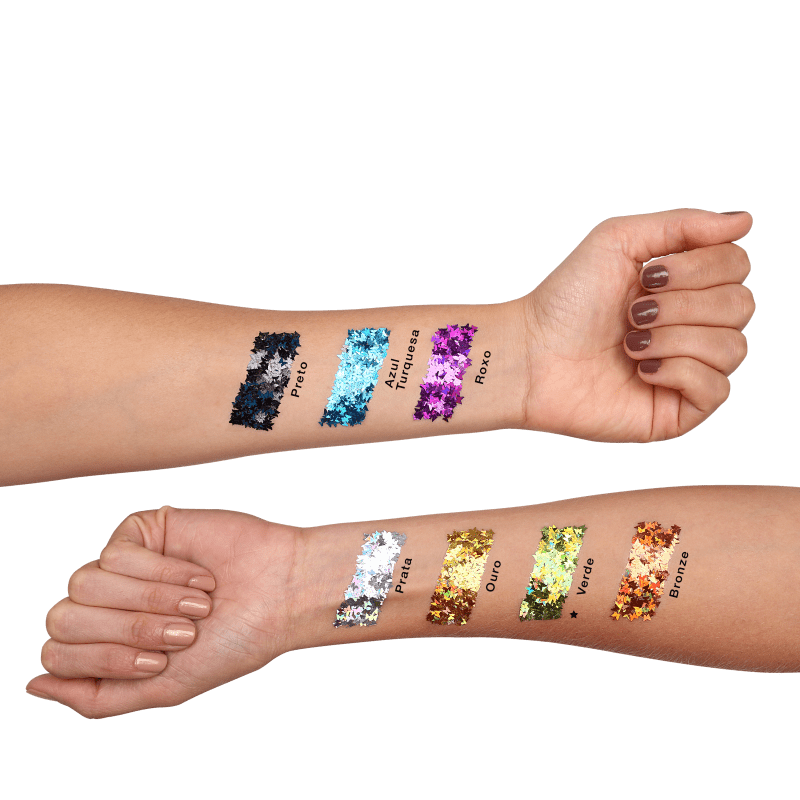 Colormake Shine Formatos Borboleta Verde - Glitter 2g