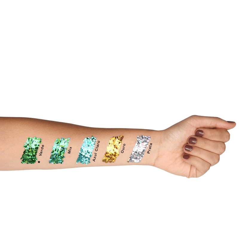 Colormake Shine Formatos Diamante Verde - Glitter 2g