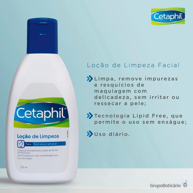 Cetaphil - Loção de Limpeza Facial 120ml
