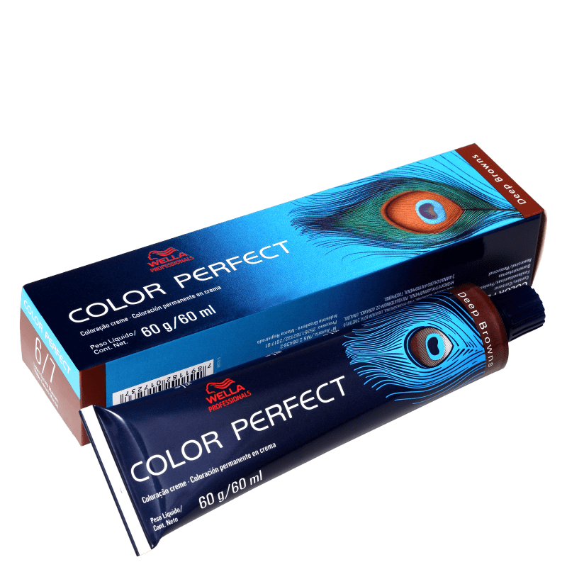 Wella Professionals Color Perfect 6/7 Louro Escuro Marrom - Coloração Permanente 60g