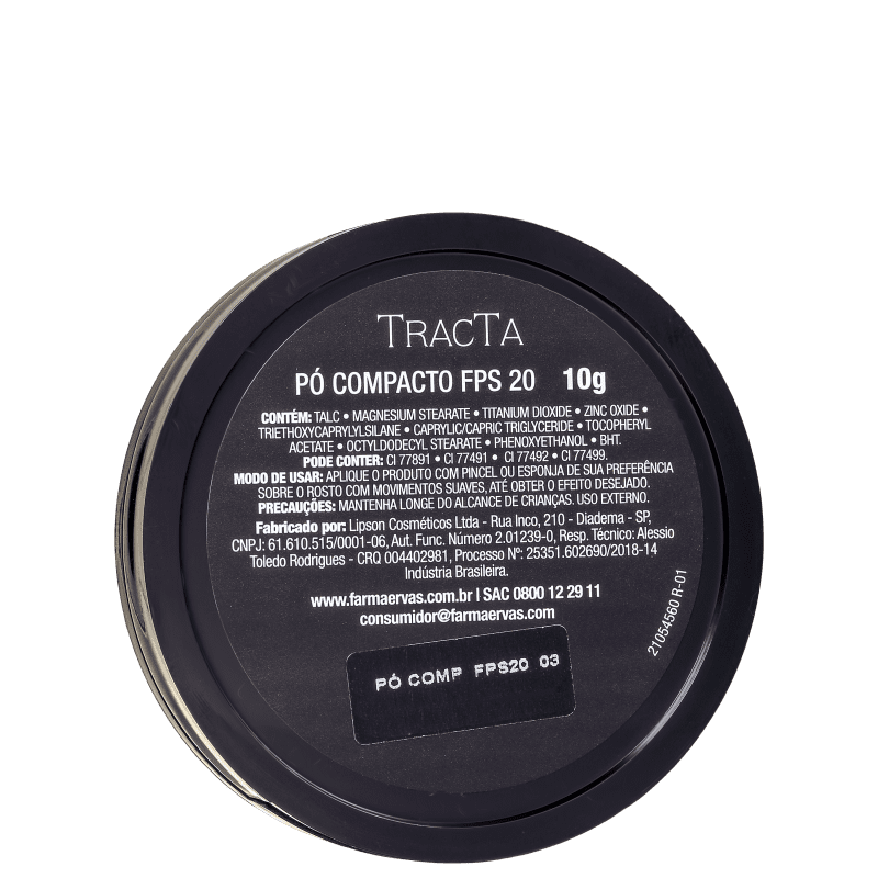 Tracta 03 FPS 20 - Pó Compacto 10g