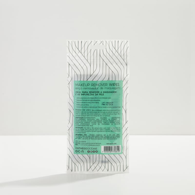 Make Up Remover Wipes - Lenço Removedor de Maquiagem 6UN