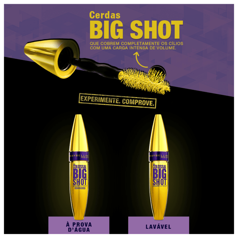 Máscara de Cílios BIG SHOT Extra Volume Prova d'água Colossal