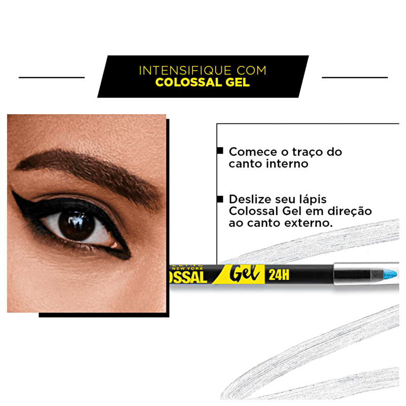 Maybelline Colossal Gel Verde Místico - Lápis de Olho 1,2ml